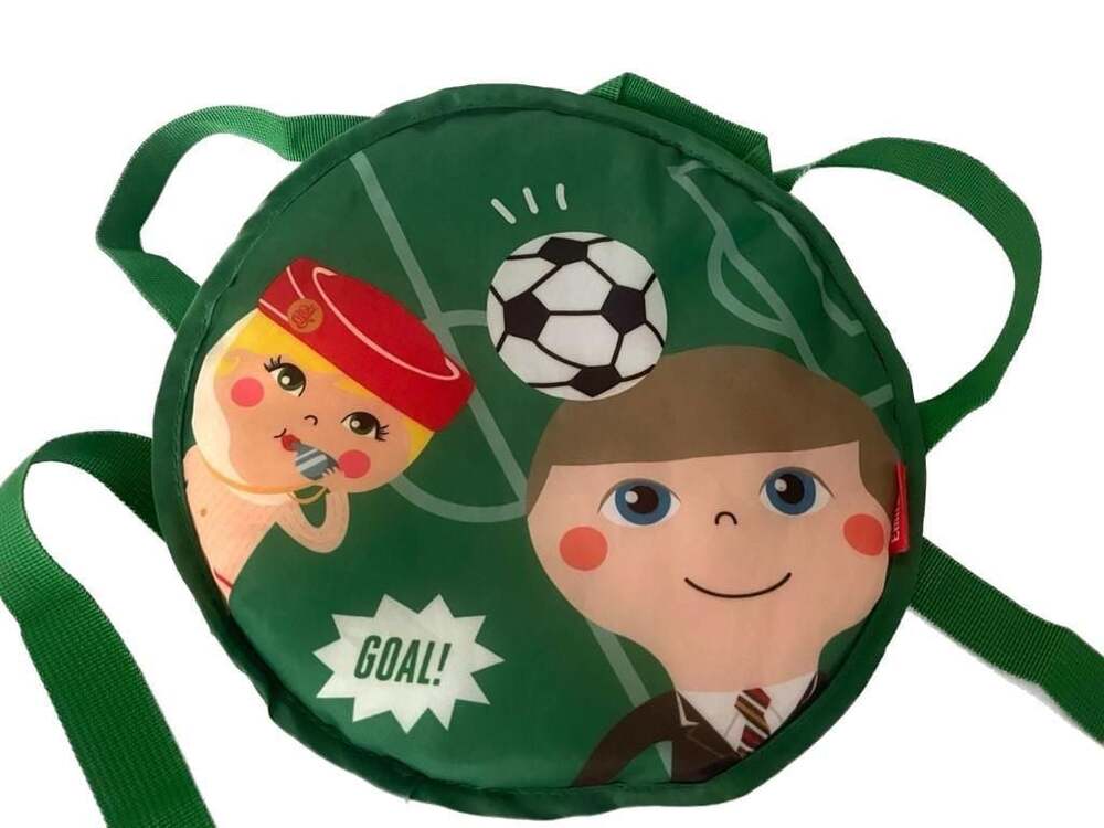 Emirates Airlines Kids Football Round Backpack Green